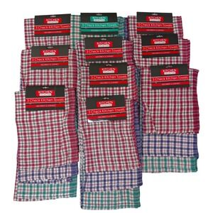 Kitchen Collection 3 Pack (Lot of 10 Packs/30 Towels) Checked Kitchen Towels New